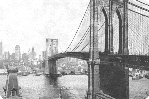 Best And High Quality Brooklyn Bridge Over East River - Suspension Bridge (800x800), Png Download