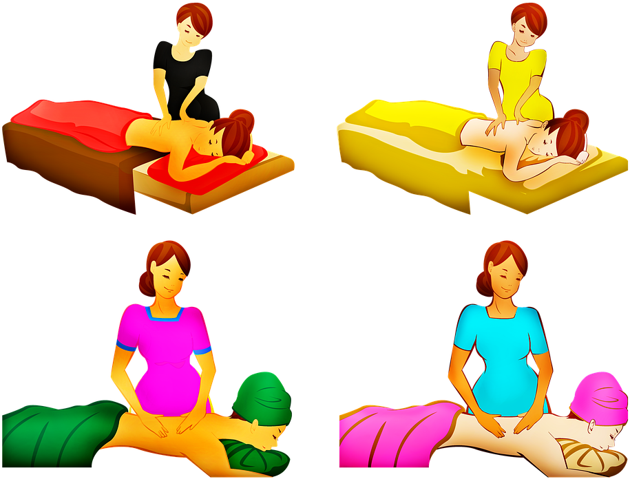 Relax Clipart Massage Therapist (960x719), Png Download