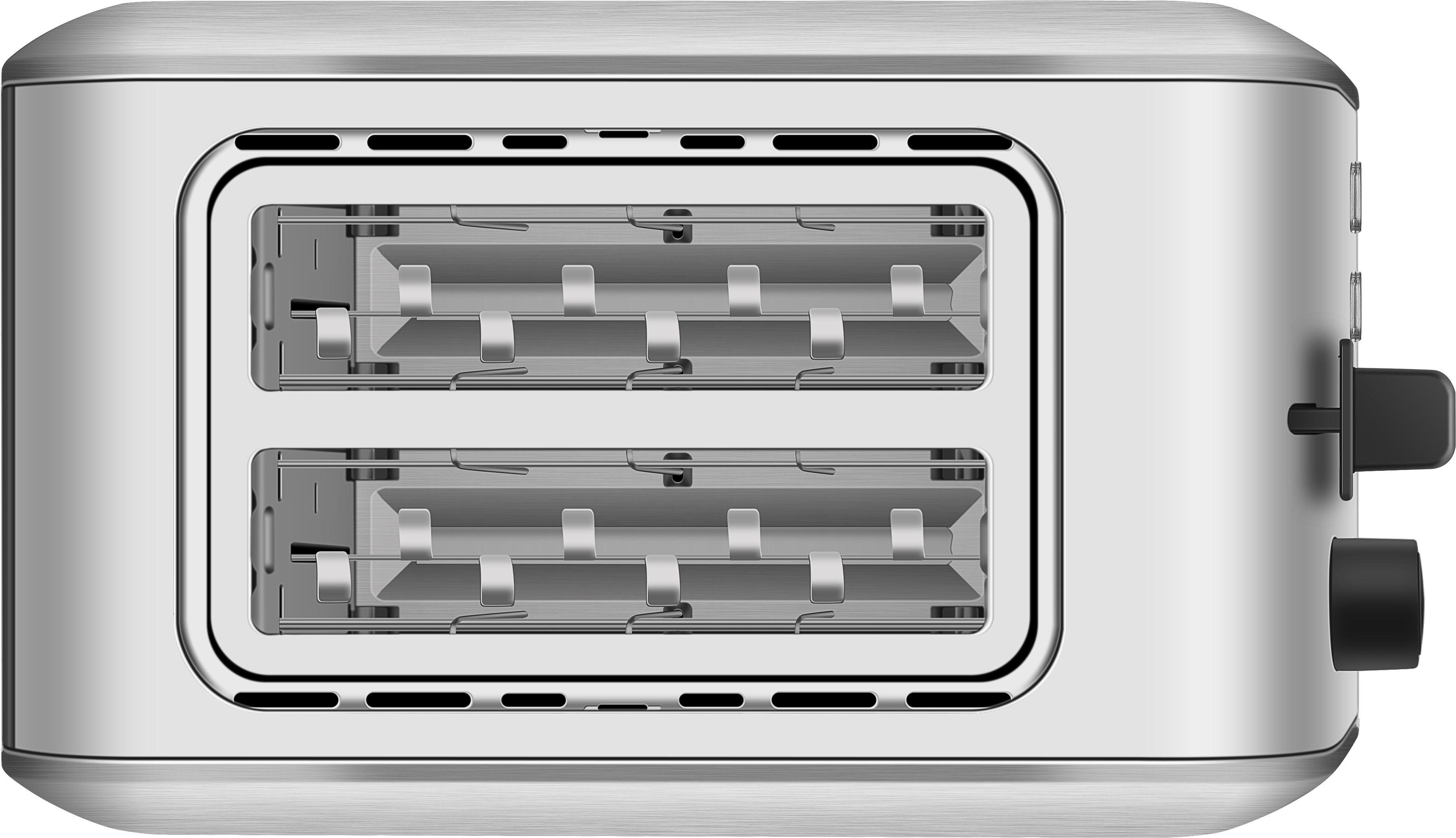 2 Slice Compact Stainless Steel Toaster - Small Appliance (4012x4012), Png Download