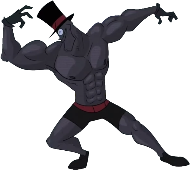 Sexy Black Hat - Muscular Black Hat (678x611), Png Download