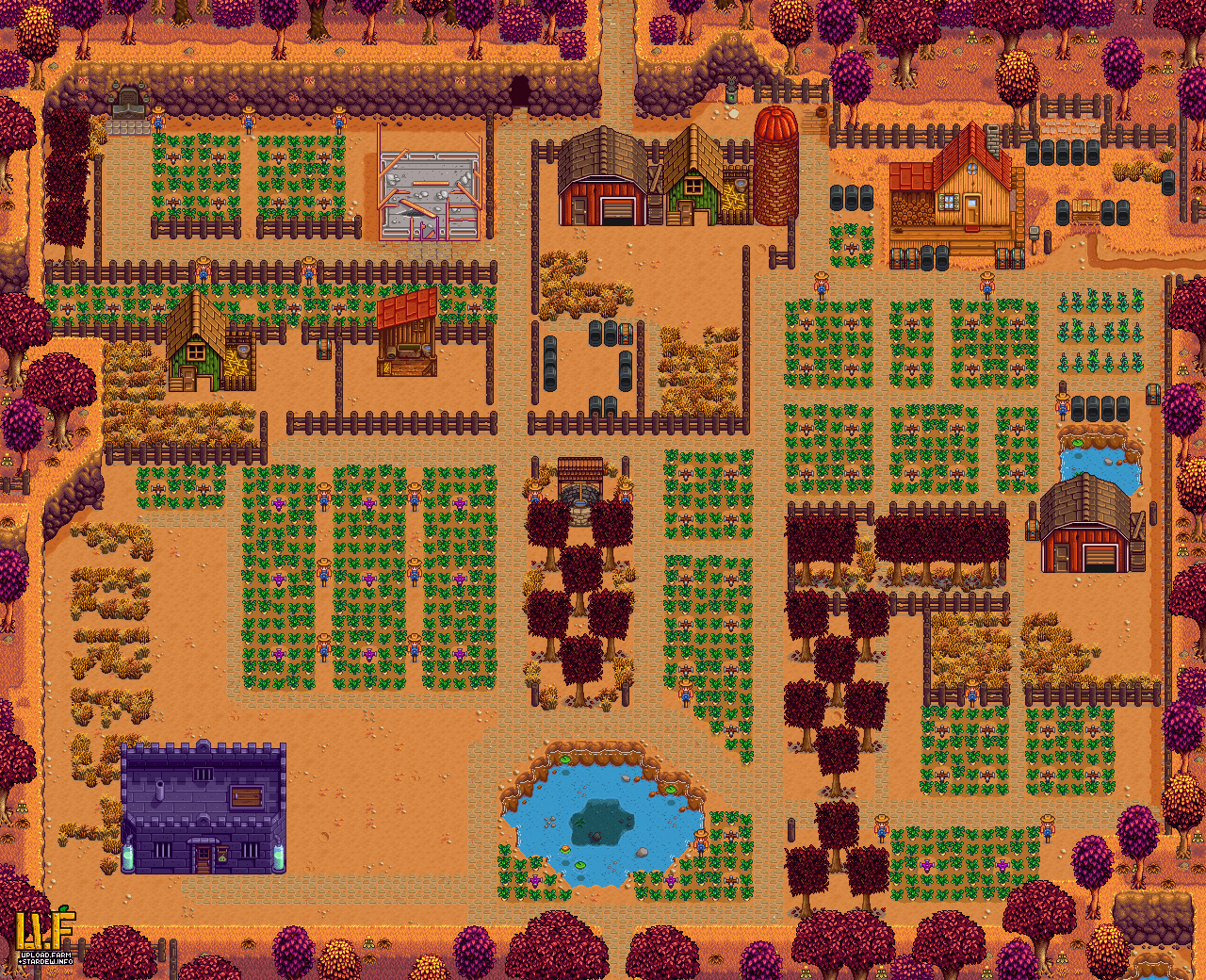 Get Stardew Valley Iridium Sprinkler Scarecrow Layout Images