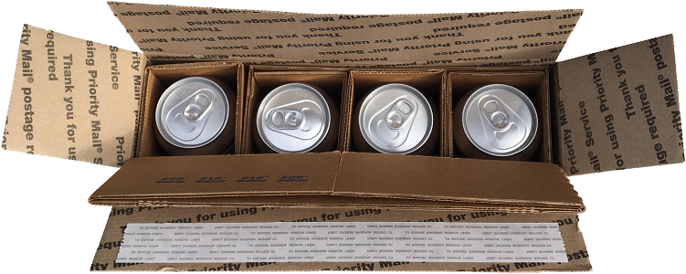 8 Pack Usps Flat Rate Whale Pod Shipper Whale Pod Shipper - Case (756x755), Png Download