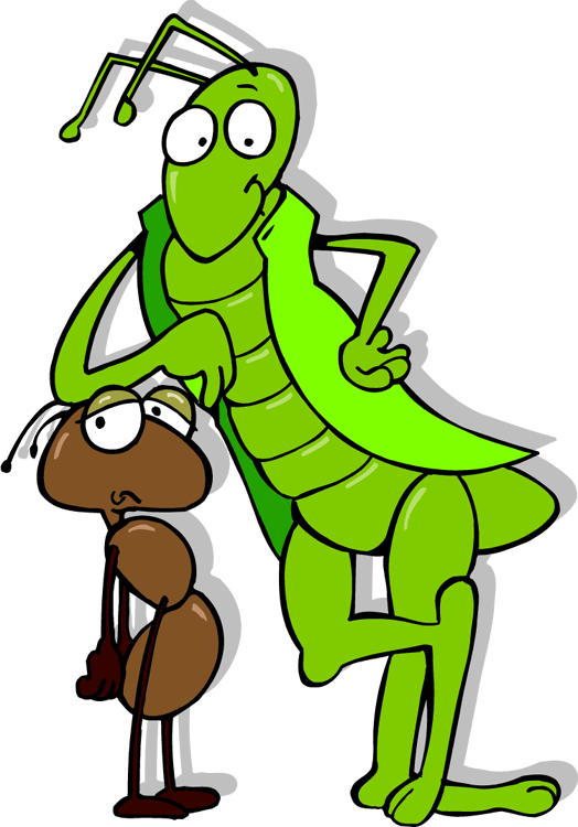 Get Rid Of Ants Without Harsh Chemicals - Ant And Grasshopper Clipart (524x750), Png Download