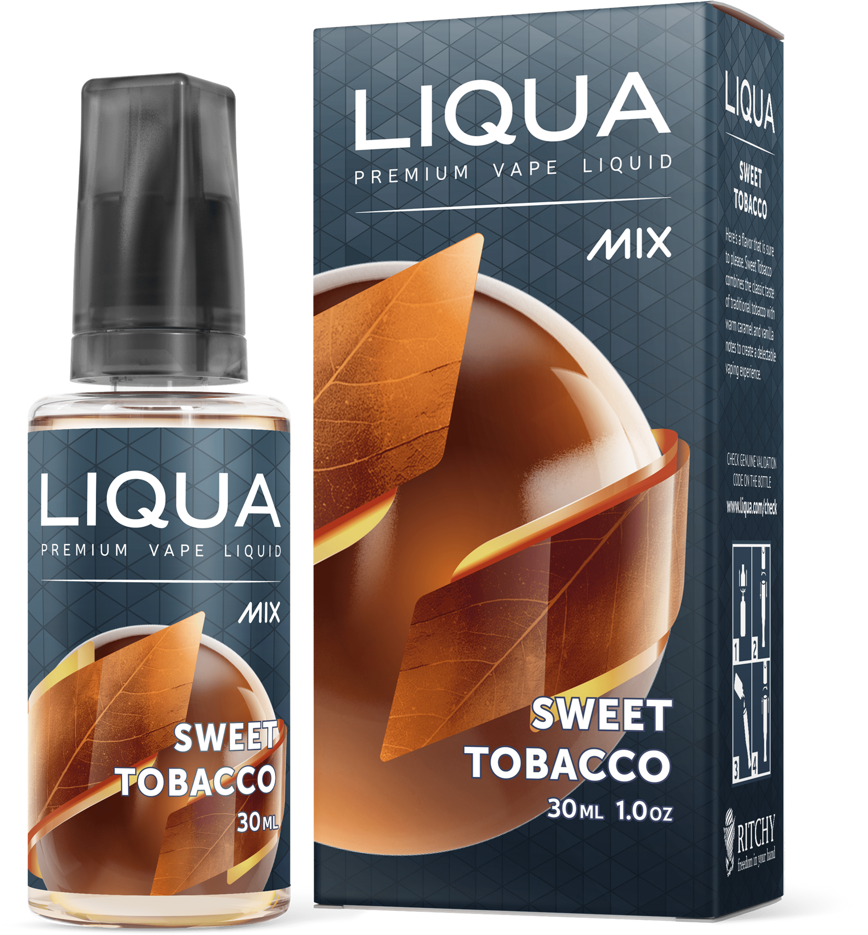Liqua Ejuice Sweet Tobacco - Liqua Sweet Tobacco 30ml (1792x1920), Png Download