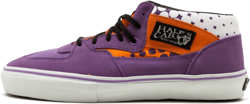 Vans Supreme Halfcab Skate Shoes - Vans Half Cab Purple Suede (1000x600), Png Download