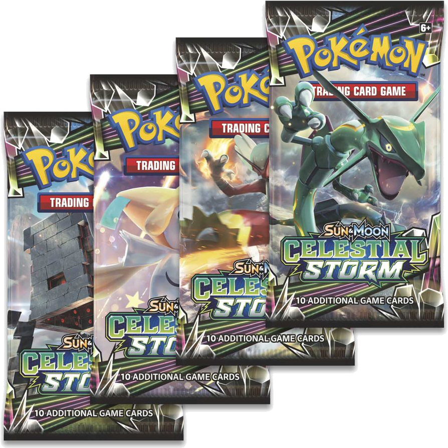 Sm Celestial Storm Booster Pack - Pokemon Lost Thunder Booster Packs (1024x1024), Png Download