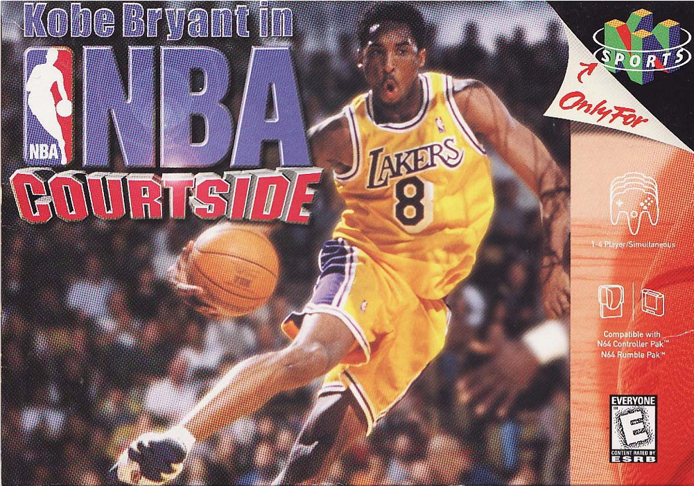 Kobe Bryant In Nba Courtside N64 - Nba Courtside N64 (1000x1000), Png Download