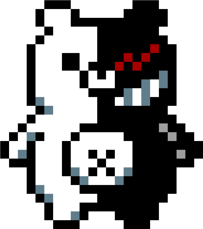 Monokuma - Monokuma Pixel Art (1184x1184), Png Download