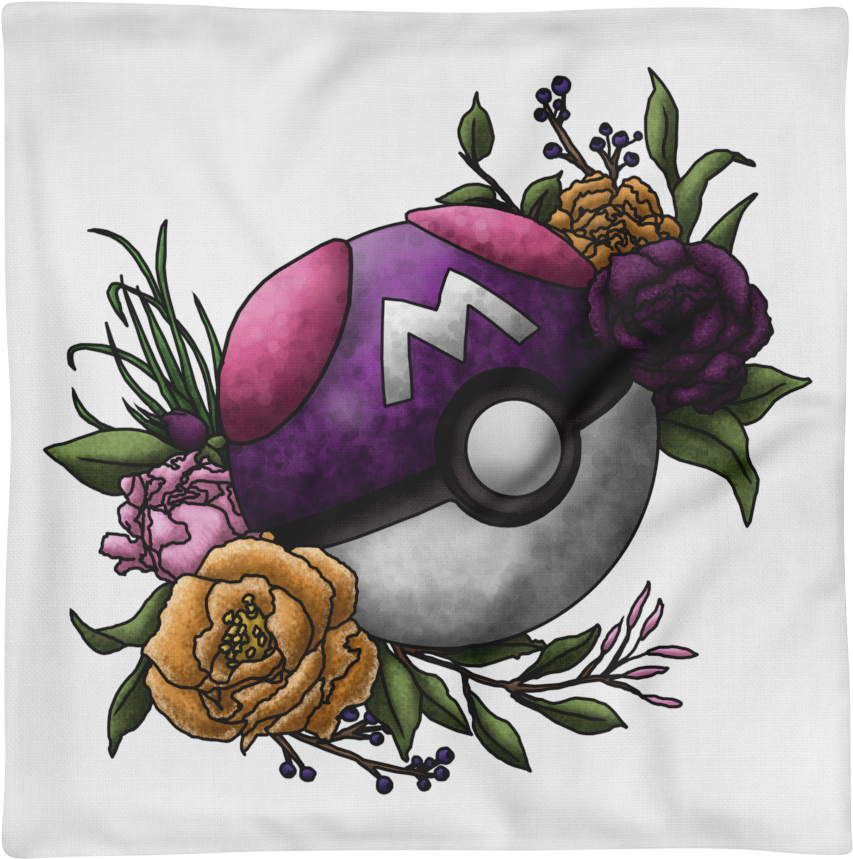 Home Catch 'em Master Ball - Sticker (1000x1000), Png Download
