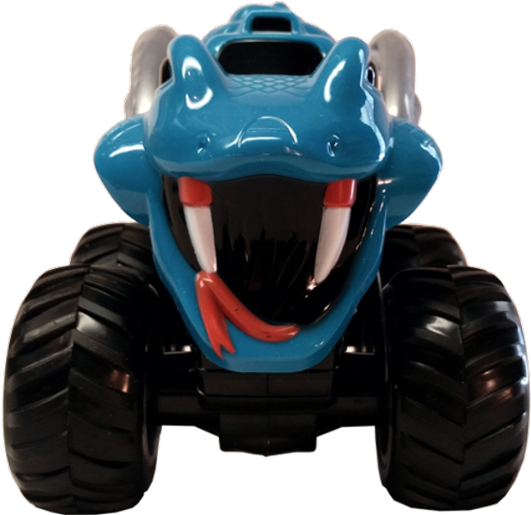 “monster Face” Monster Truck 5″ Race Track Wholesale - Monster Truck (600x750), Png Download