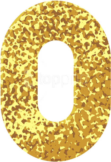Free Png Gold Style Number Zero Png Images Transparent - Label (480x686), Png Download