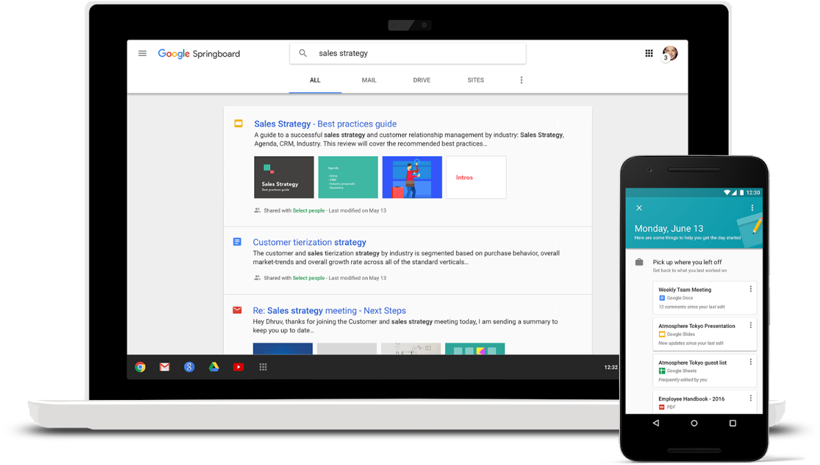 Google Drive Natural Language - Google Springboard (1600x899), Png Download