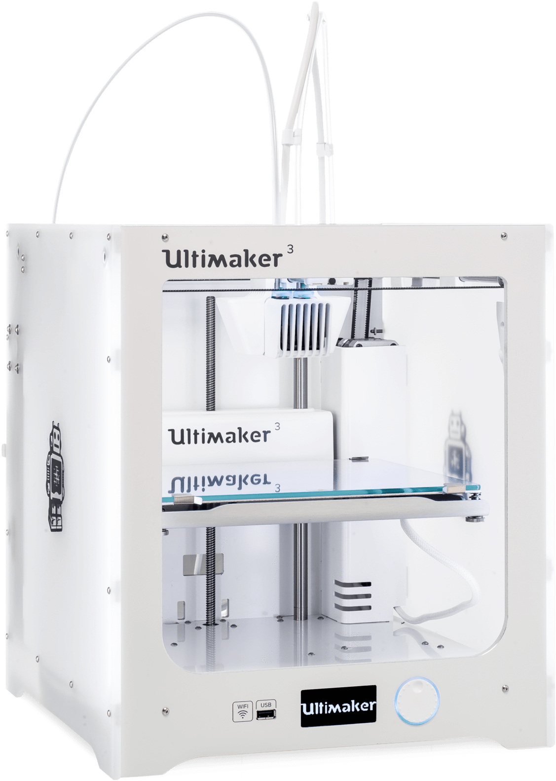 Ultimaker 3 3d Printer - 3d Printer Ultimaker 3 (1363x2048), Png Download