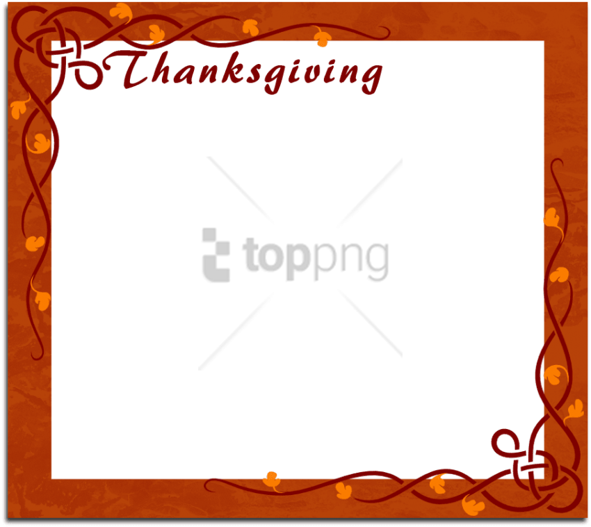 Free Png Download Happy Thanksgiving Picture Frame - Happy Thanksgiving Thanksgiving Frames (850x758), Png Download
