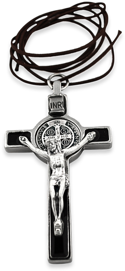 Benedict Crucifix - Cross (417x750), Png Download