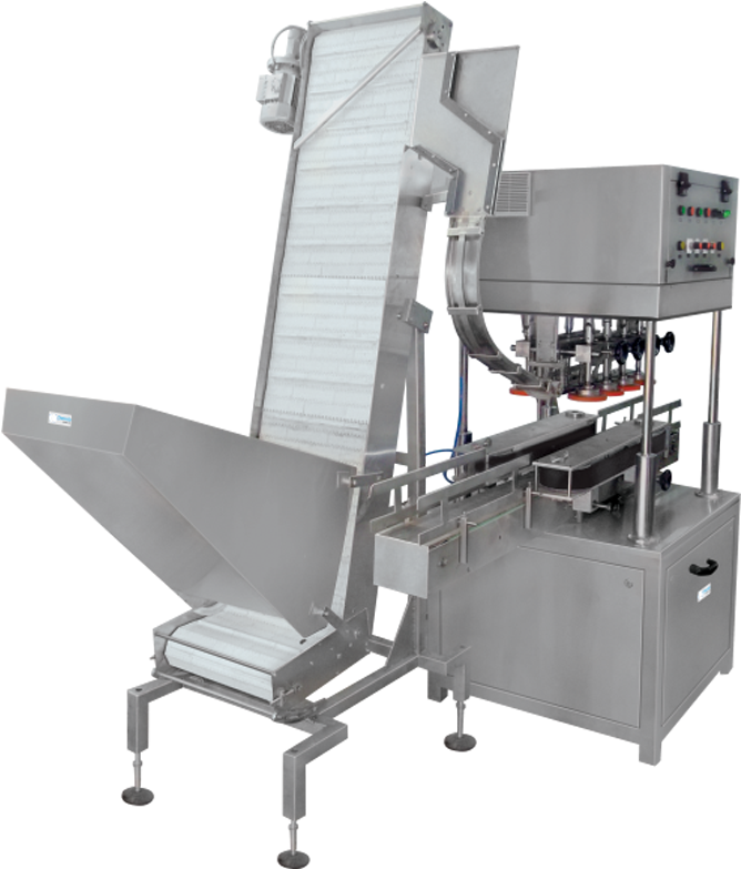 Jar Capping Machines With Elevator - Machine Tool (1600x800), Png Download