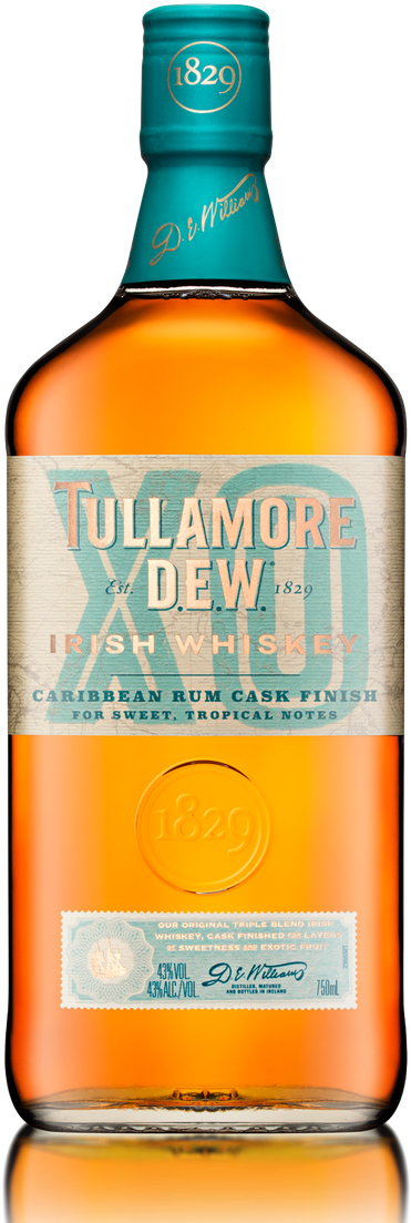 8 Best Irish Whiskey Brands - Tullamore Dew Caribbean Cask (768x1151), Png Download