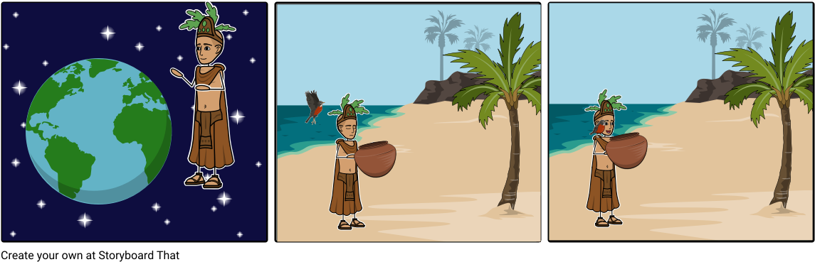 Make-make, The Creating God - Map Of The World 9 -colorful Abstract Art (1164x385), Png Download