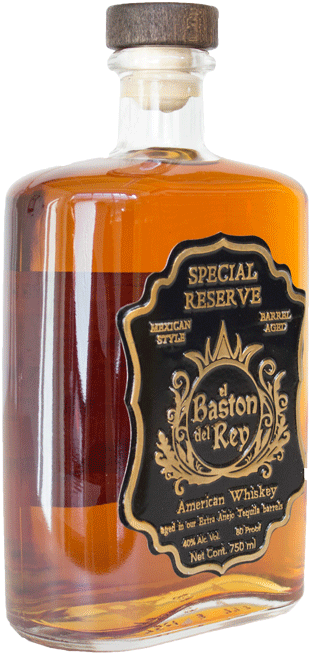 Bason Del Rey Whiskey Bottle Angled - Grain Whisky (600x750), Png Download