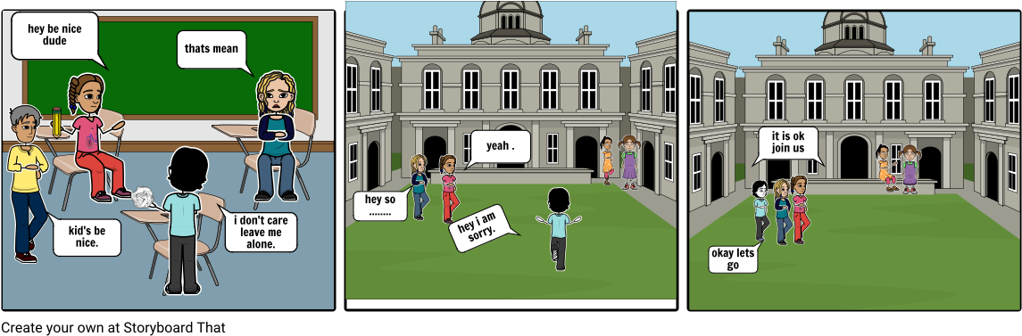 Character Vs Character Vs Nature - Cartoon (1164x385), Png Download