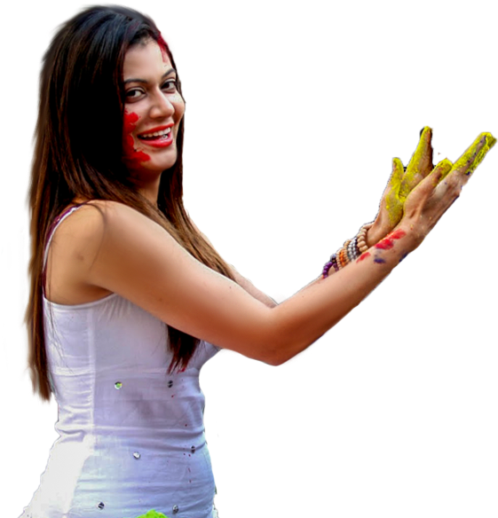 Holi Girl Png ➤ Download - Girl (1280x720), Png Download