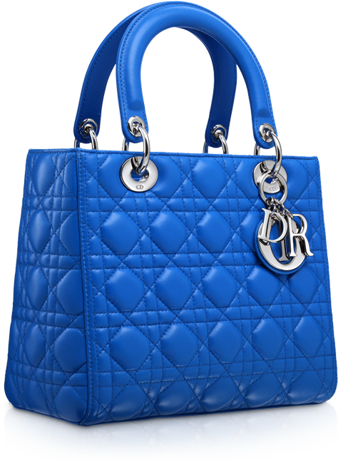 The Bold Colors From The Dior Fall/winter 2013 Bag - Lady Dior Studded Bag (600x660), Png Download