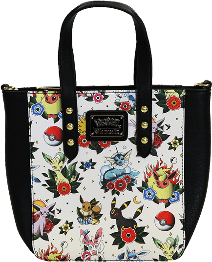 Eevee Evolution Tattoo Print Loungefly Purse - Tote Bag (600x600), Png Download