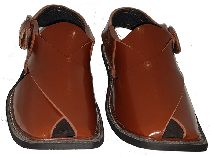 Peshawari Round Shape Maroon - Leather (850x850), Png Download