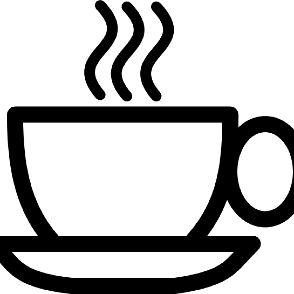 Coffee Clipart Coffee Cup Clipart My Pinterest Coffee - Coffee Cup Black And White Clipart (1024x1024), Png Download