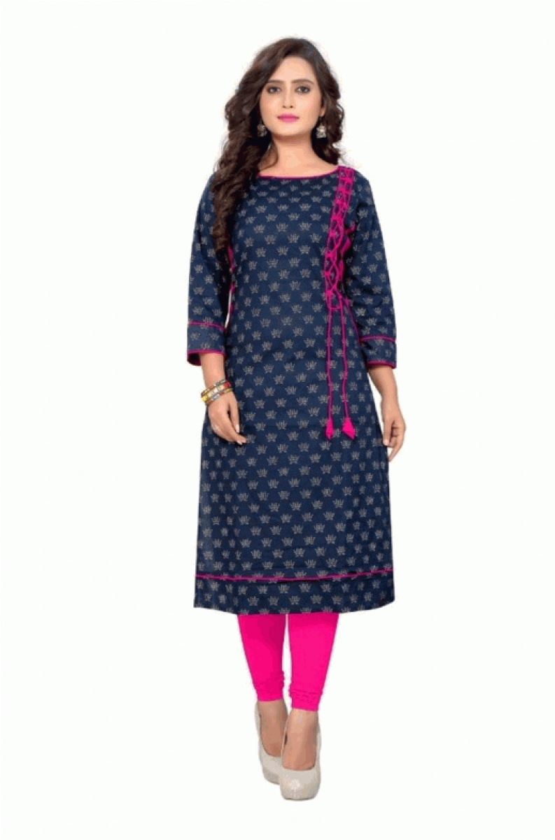 Cotton Printed Kurti - Polka Dot (1200x1200), Png Download