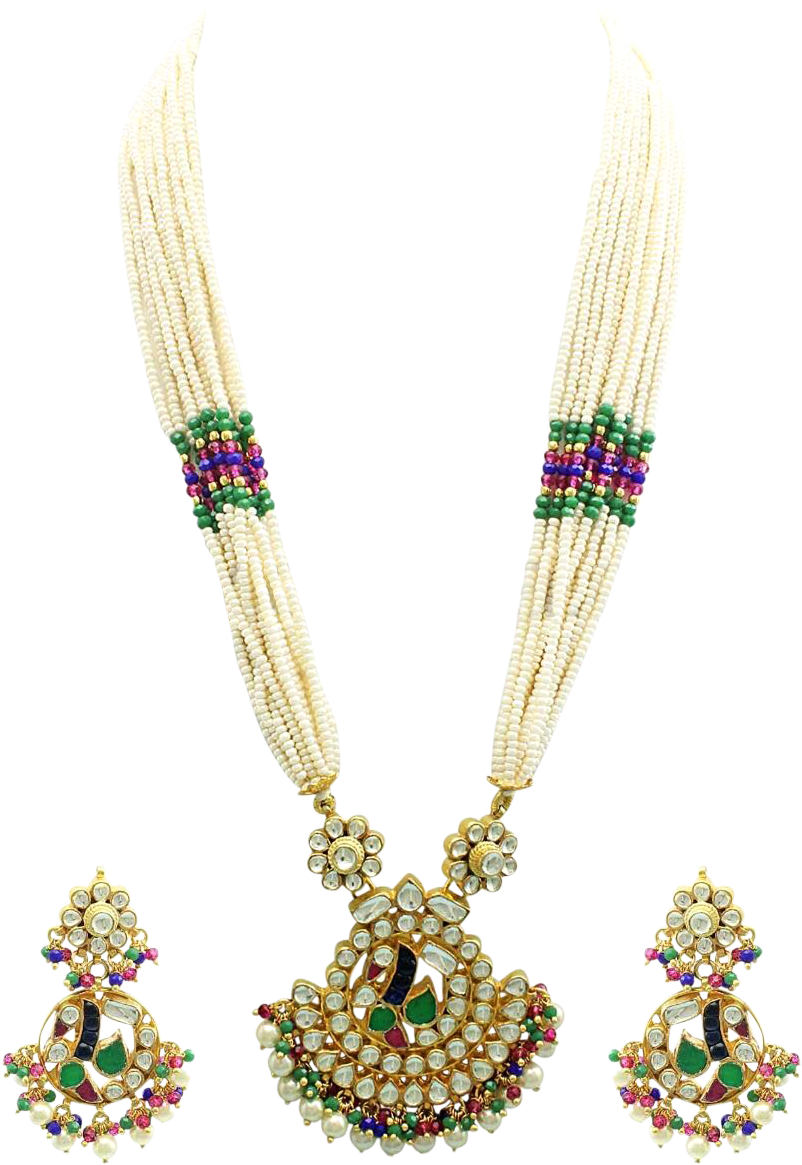 Morni Necklace Set - Earrings (984x1280), Png Download