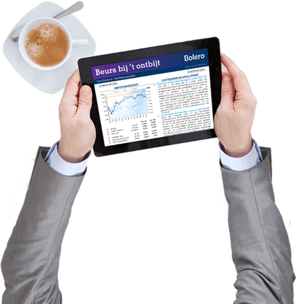 Beurs Bij't Ontbijt Op Ipad - Online Advertising (590x663), Png Download