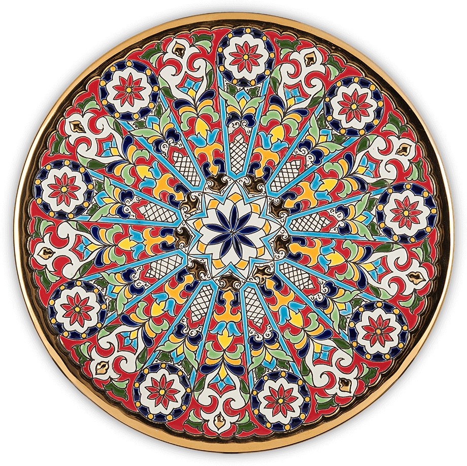 Multihued Floral Decorative - Circle (1584x1057), Png Download
