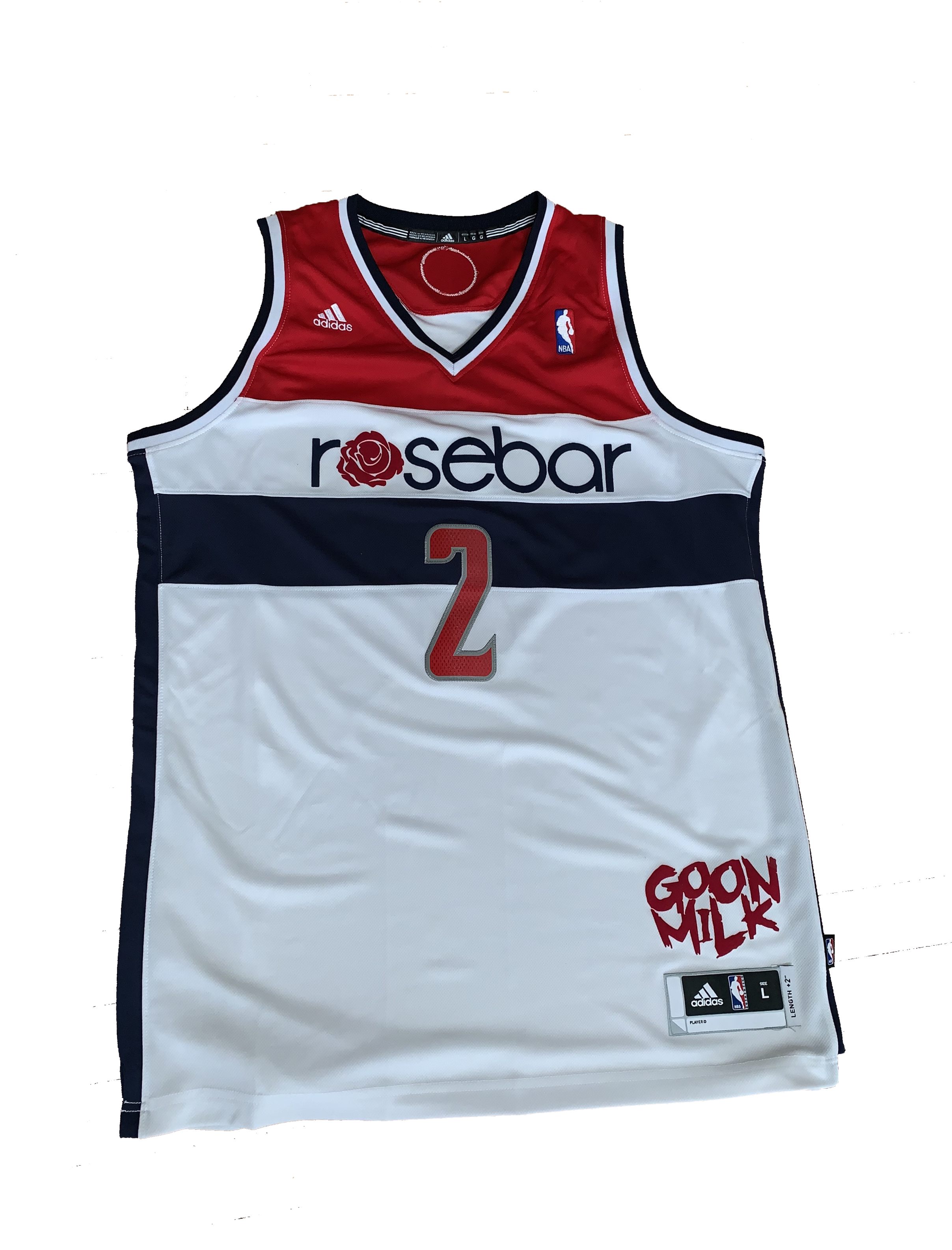 Rosebar Dc X John Wall Jersey (2500x3331), Png Download