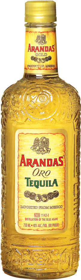 Arandas Gold Tequila - Rum Bacardi Carta Ouro (1000x1000), Png Download