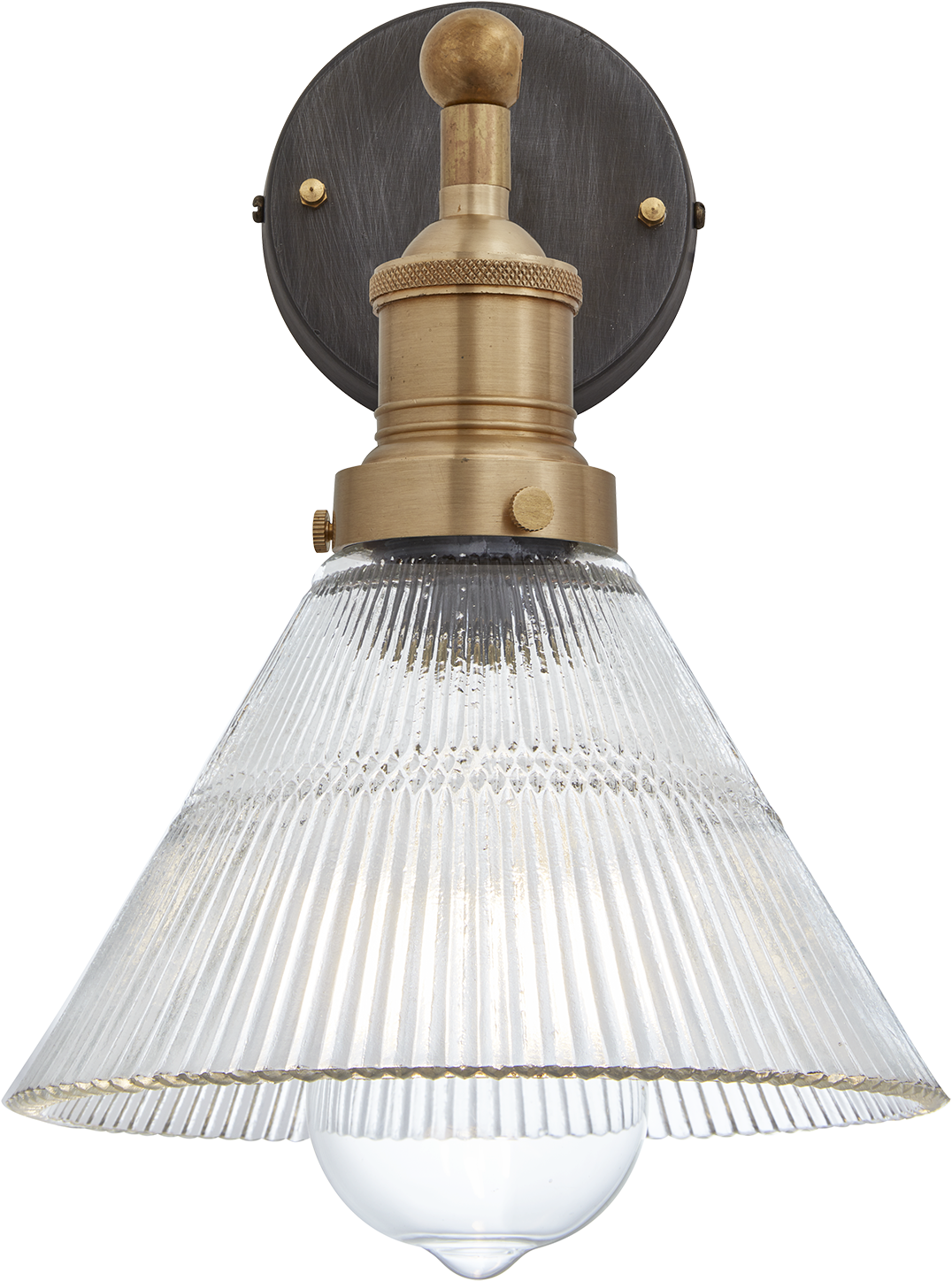 Brooklyn Glass Funnel Wall Light - Brooklyn Glass (2048x2048), Png Download