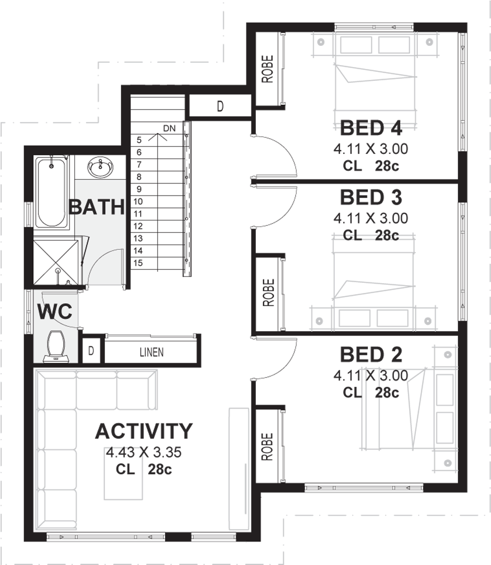 Download The Byron Floor Plan 2 House Plan Designs Double Storey 