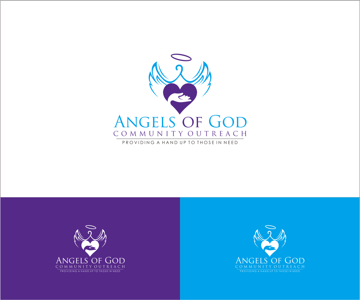 Logo Design By Ardi For Angels Of God Clothing Closet - Emblem (1202x1002), Png Download