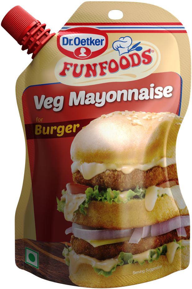 Funfoods Burger Mayonnaise 100g (636x951), Png Download