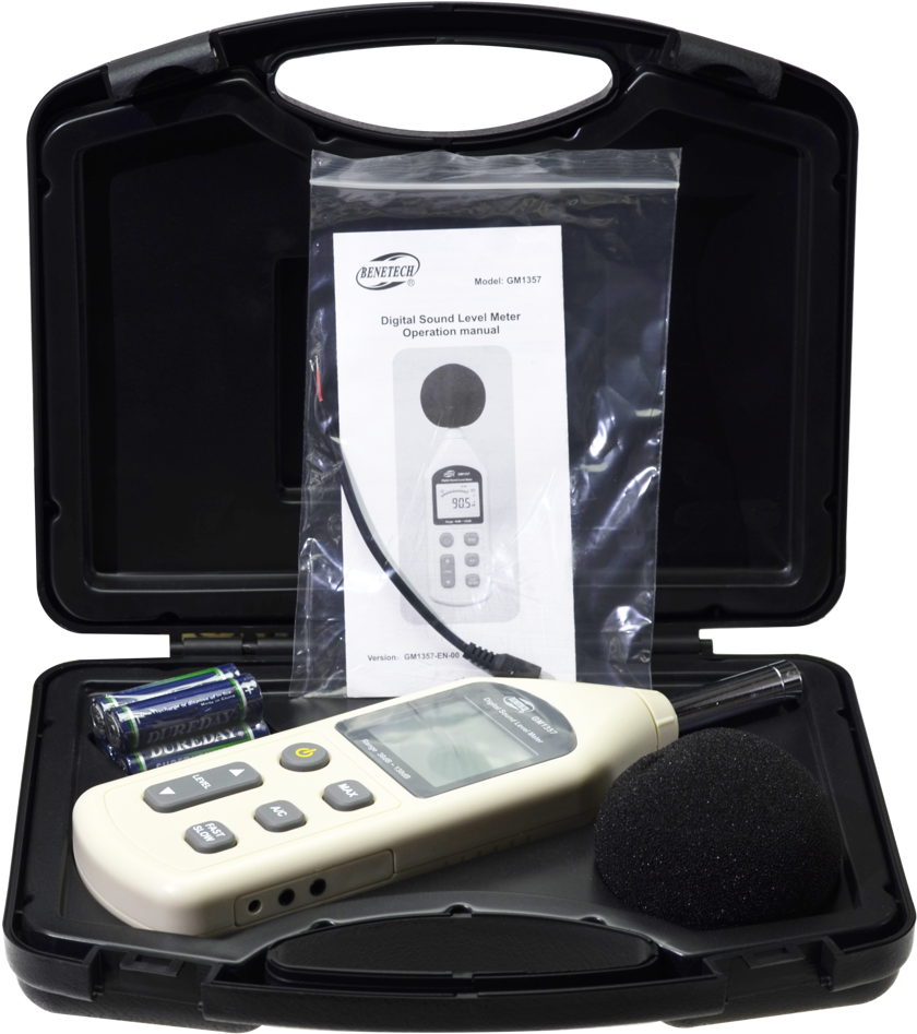Digital Sound Level Meter Noise Measuring Instrument - Gadget (909x1000), Png Download