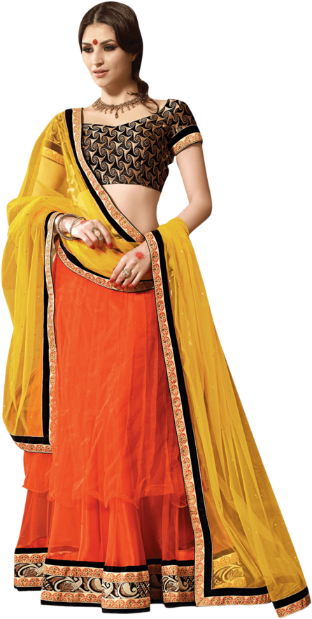 Buy Demarca Women Banarasi Brocade Lehenga Choli - Gagra Choli (640x960), Png Download