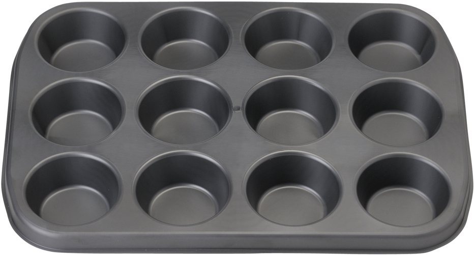 Muffin Pan 12-part - Moulds Muffin Pan (1000x800), Png Download