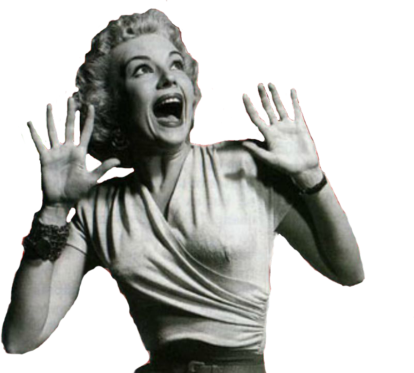 #woman #scream #horror #classic #movie - Screaming Woman Horror Png (1024x768), Png Download