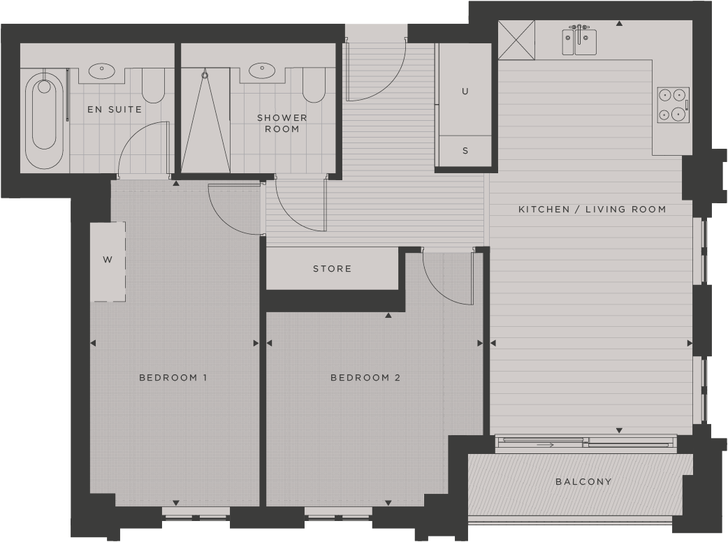 Approximate Measurements Only, They Are Not Necessarily - Floor Plan (1042x776), Png Download