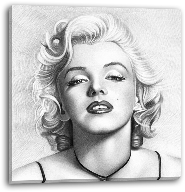 Marilyn Monroe Art On Canvas - Marilyn Monroe (770x800), Png Download