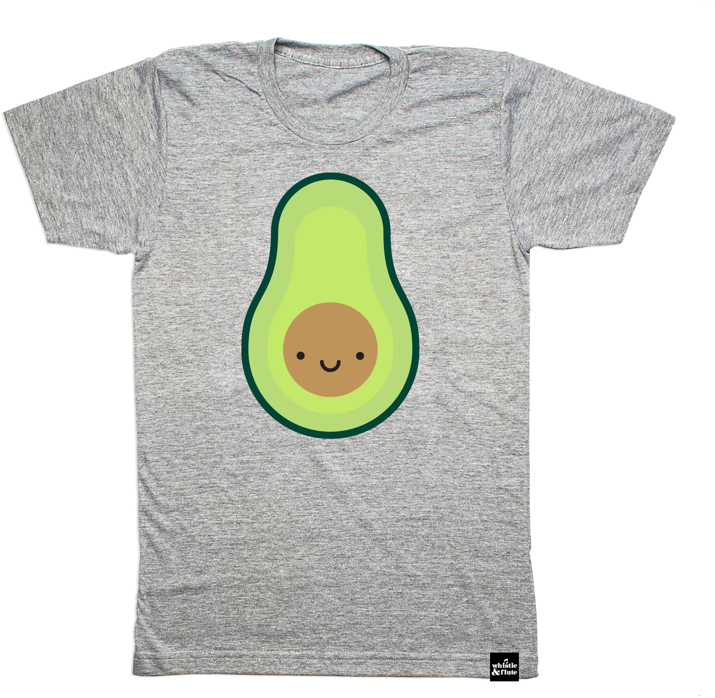 Kawaii Avocado T-shirt Adult Unisex - Burger Shirt (1500x1500), Png Download