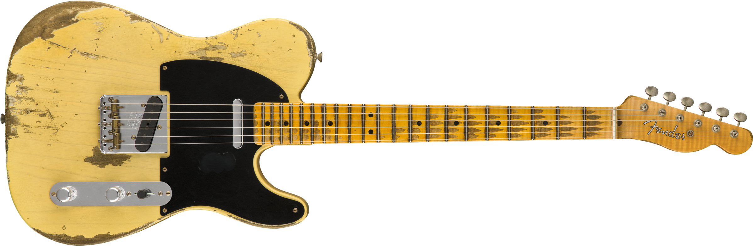 Copyright © 2018 Fender Musical Instruments Corporation - Fender Telecaster Custom Shop 52 (2400x787), Png Download