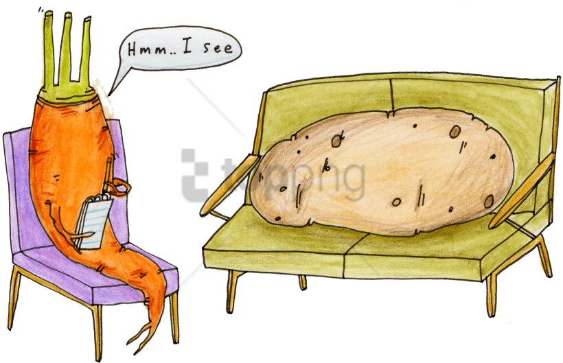 Free Png Download Vegetable Png Images Background Png - Couch Potato (850x534), Png Download