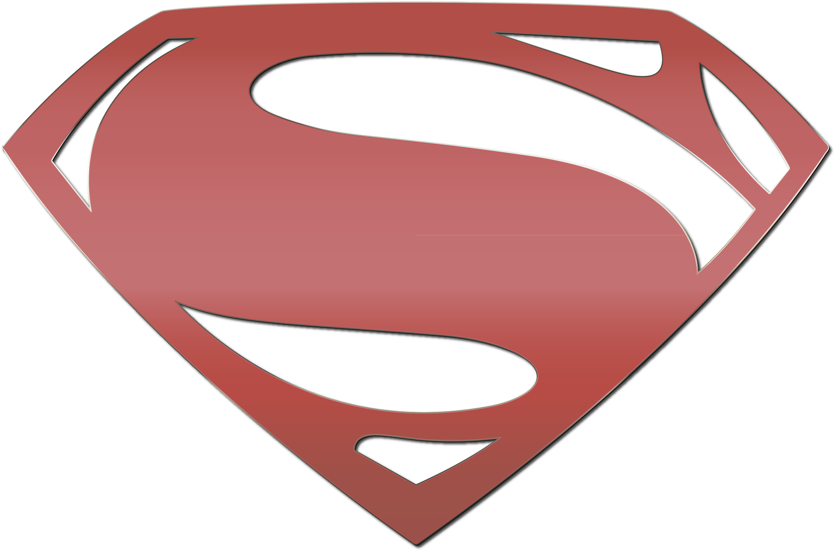 Superman Logo - Man Of Steel (4128x2322), Png Download