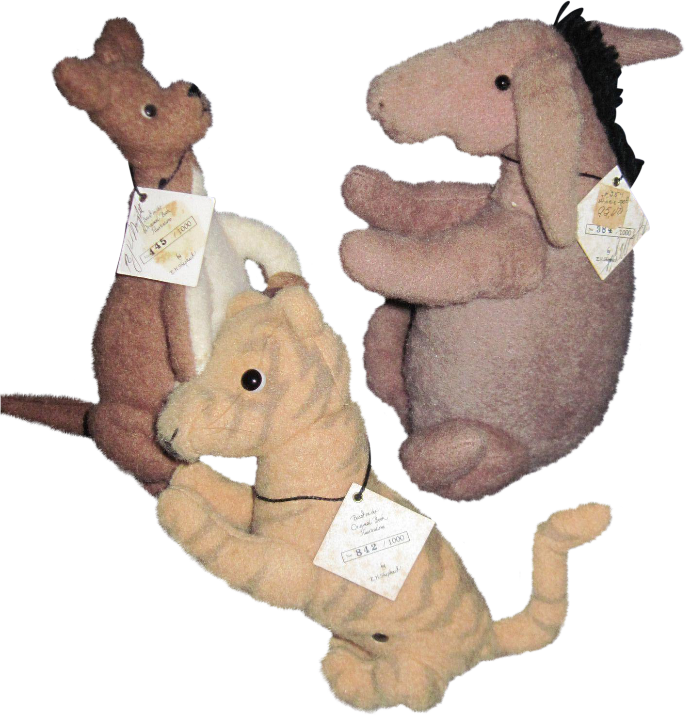 John R Wright Pooh Tigger Kanga & Roo Eeyore - Original Kanga Toy (1474x1474), Png Download